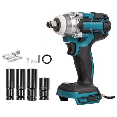 Гайковерт ударный инток 588 Hm без АКБ адаптирован к 18V батареи Makita набор торцевых головок 4 шт 399000₽