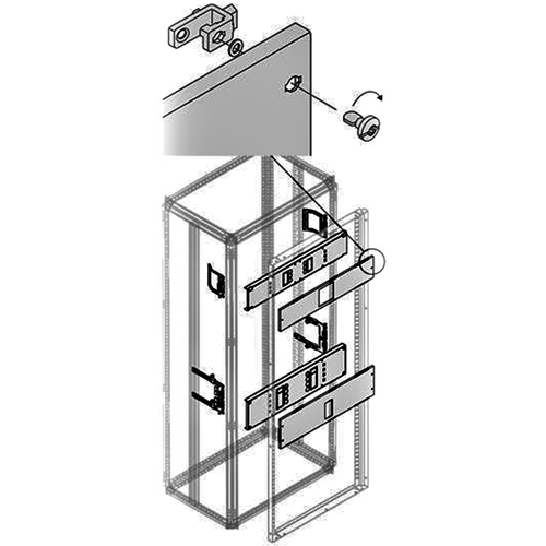 ABB Комплект XT4 3/4P FIX мотор. W=600мм