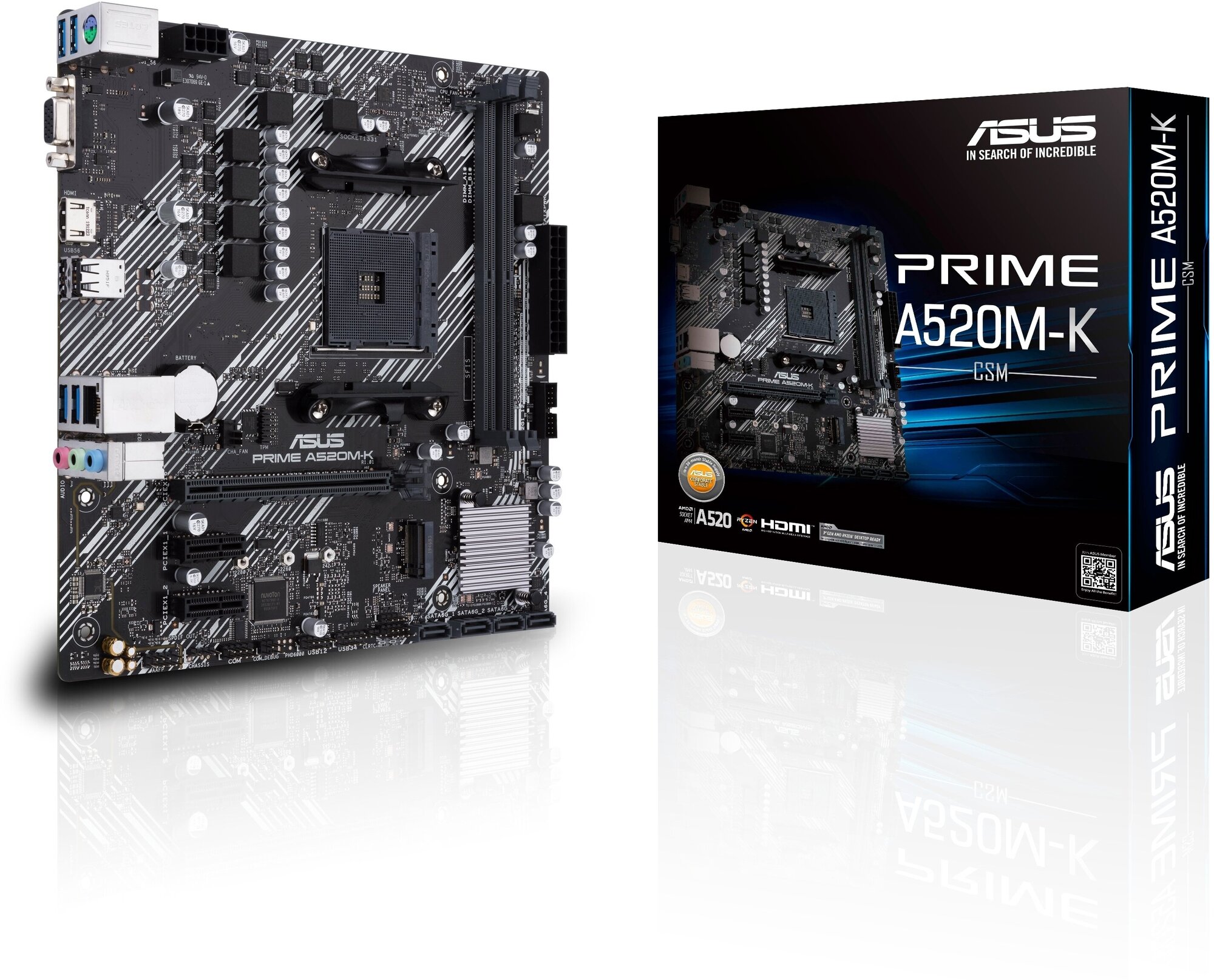 Материнская плата ASUS PRIME A520M-K