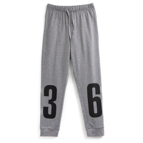 фото Брюки playtoday размер 140, серый/темно-серый