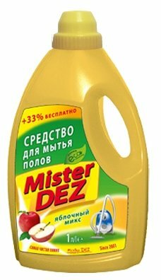 Mister DEZ Средство для мытья полов Mister Dez Eco-Cleaning "Яблочный микс", 1 л