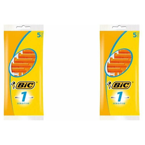 BIC Бритва БИК 2 Сенс, 5 шт, 2 упаковки / bic бритва бик 2 сенс 5 шт в уп 8 уп