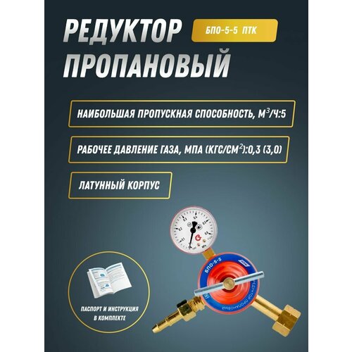 Редуктор пропановый БПО-5-5 ПТК 001010201 2630₽