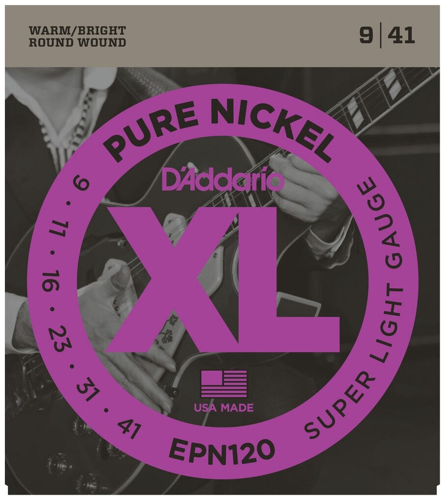 D'Addario Pure Nickel 09-41 Super Light EPN120