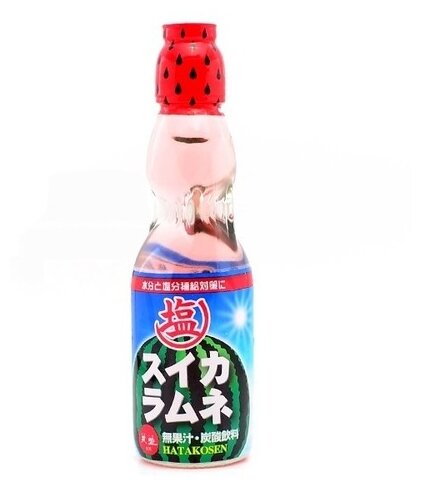 Лимонад RAMUNE газированнный "Lemonade Watermelon" (лимонад со вкусом арбуза), 200мл стекло, 1шт.