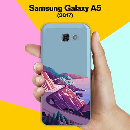 Силиконовый чехол на Samsung Galaxy A5 (2017) Горы 20 / для Самсунг Галакси А5 2017 жидкий чехол с блестками панда из кусочков на samsung galaxy a5 2017 самсунг галакси а5 2017