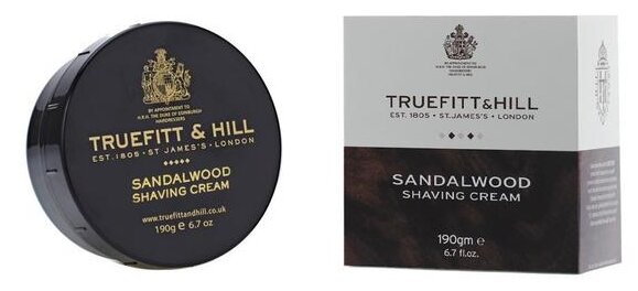 Крем для бритья Sandalwood Truefitt & Hill, 190 г