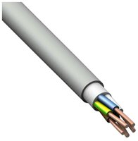 Кабель Конкорд NYM 5х2.5 (1 м) ГОСТ белый