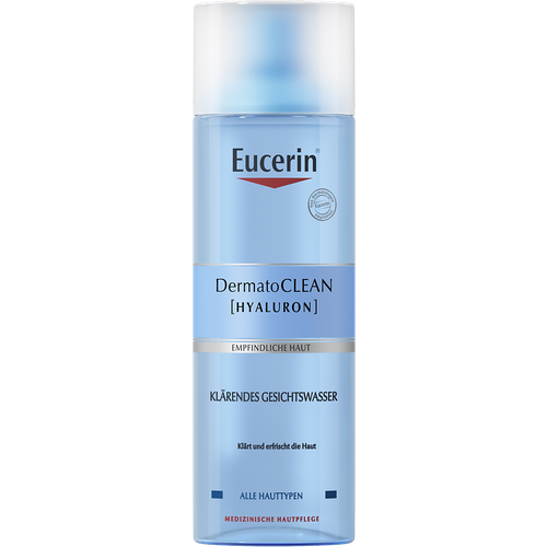 Eucerin DermatoClean Тоник освежающий и очищающий фл 200 мл 1 шт eucerin освежающий и очищающий мицеллярный лосьон 3в1 dermatoclean 200 мл