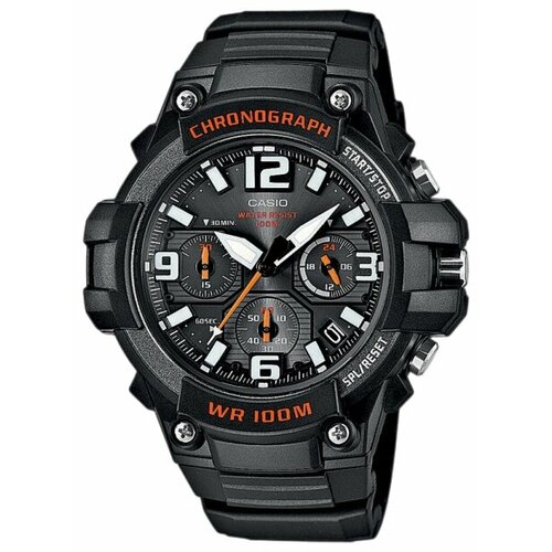 Наручные часы CASIO Collection MCW-100H-1A, черный casio mwd 100h 1a