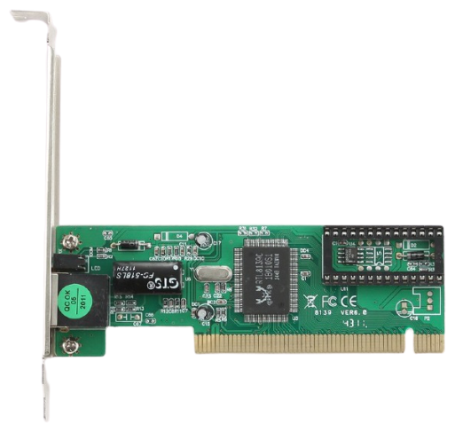 Сетевой адаптер Ethernet Gembird NIC-R1 100/10 Мбит, PCI, чипсет RTL8139C