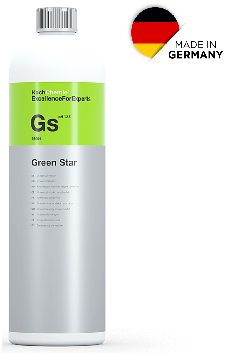 ExcellenceForExperts | Koch Chemie GREEN STAR-Универсальное щелочное средство для бережной первичной мойки и химчистки. (1л)