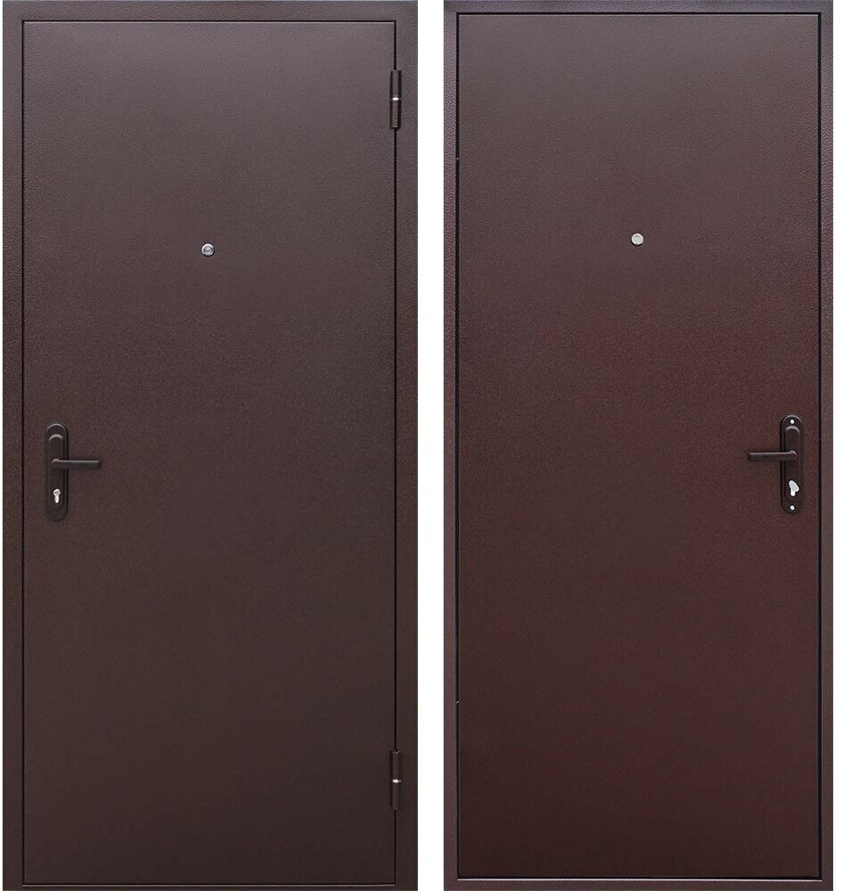 Дверь входная Прораб правая медный антик - медный антик 960х2050 мм