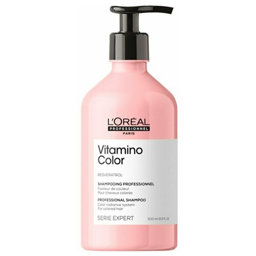 Loreal Professionnel Serie Expert Шампунь Vitamino Color, 500 мл loreal serie expert shampoo 300ml vitamino color pink