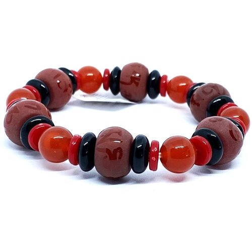 Браслет-цепочка Радуга Камня, искусственный камень, оранжевый браслет цепочка радуга камня искусственный камень