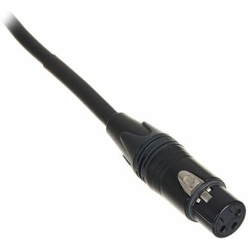 Cordial CRM 5 FM-BLACK микрофонный кабель XLR female/XLR male, разъемы Neutrik, 5,0 м, черный