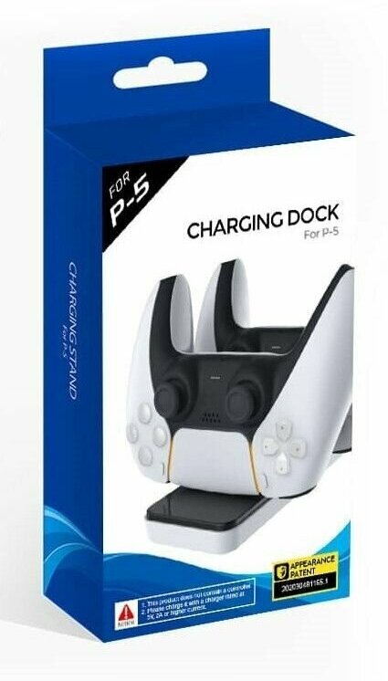 Зарядная станция для 2-x геймпадов DualSense PlayStation 5 (PS5) DOBE Charging Dock TP5-0505 - фотография № 8