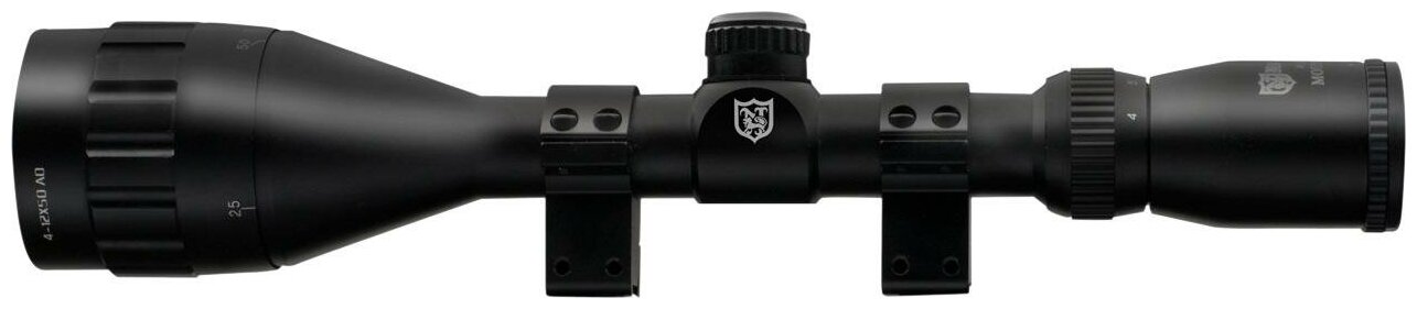 Mounmaster 4-16x50 AO IR сетка HMD (Half Mil Dot), 25,4 мм, кольца на ласточкин хвост, подсветка красным/зеленым, отстройка от параллакса, азотозаполненный NMMI41650AON