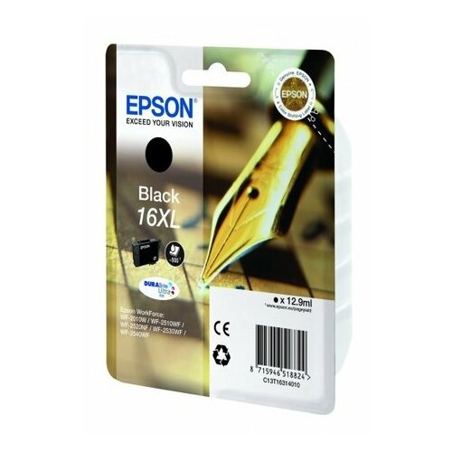 Epson C13T16314010, 500 стр, черный epson картридж оригинальный epson c13t05b340 t05b3 xxl пурпурный сверх повышенной емкости 50k