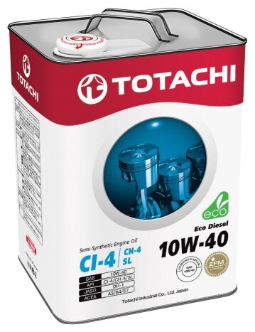 Масло моторное Totachi eco diesel ci-4/ch-4/sl псинт 10w40 6л Totachi 11206