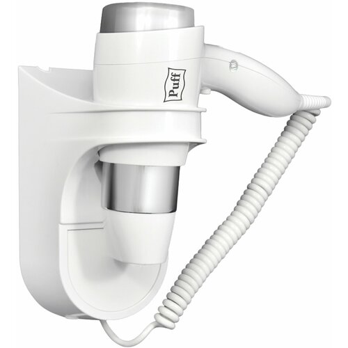 Фен для волос настенный PUFF-1600 1600 Вт пластик 2 скорости белый 1405003 1 шт 786700₽