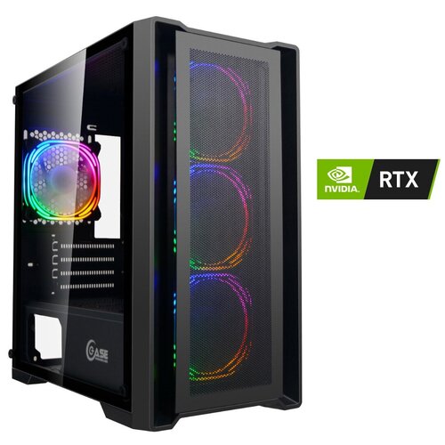 Игровой компьютер CyberNote B25 (Intel Core i5-10400F 2.9ГГц, DDR4 32Гб, SSD 256Гб, HDD 1Тб, NVidia GeForce RTX3050 8Гб, Win10Pro)