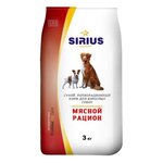 Сухой корм для собак Sirius мясной рацион - изображение