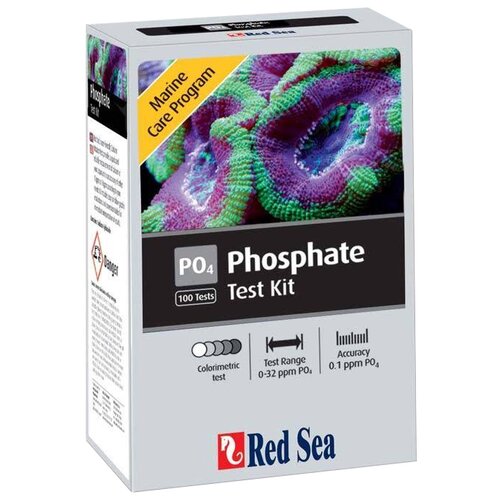 Red Sea Phosphate Test Kit тесты для аквариумной воды тесты полоски для аквариумной воды tetra test 6in1 10 шт 6 показателей