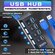 USB Hub разветвитель на 4 USB с выключателями для периферийных ус...