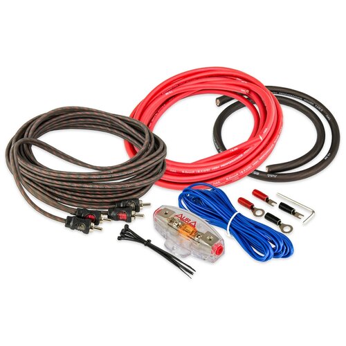 Комплект кабелей для усилителя AurA AMP-1208 (2х8AWG)