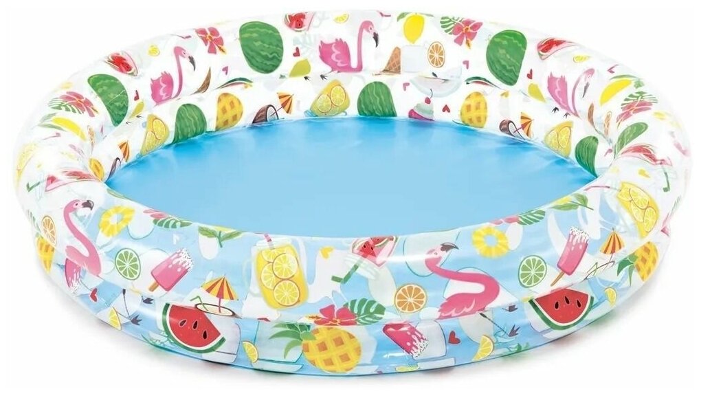 Бассейн надувной детский INTEX &quotJust So Fruity Pool&quot (Фрукты), от 2-х лет, 122х25 см int59421NP