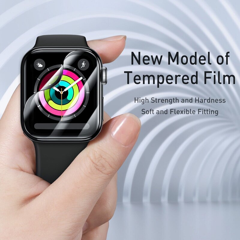 Защитное стекло BASEUS SGAPWA4-E01 для Apple Watch 1/2/3 02mm черный 38mm
