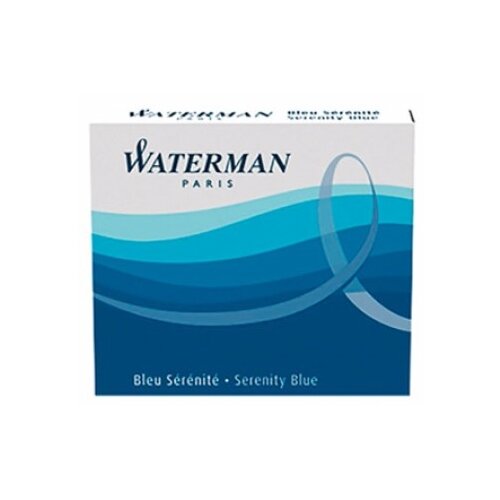 фото Картридж для перьевой ручки waterman s01109 (6 шт.) синий