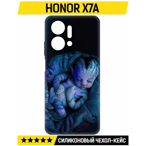 Чехол-накладка Krutoff Soft Case Аватар - Малышка для Honor X7a черный чехол накладка krutoff soft case аватар малышка для honor 9x lite черный