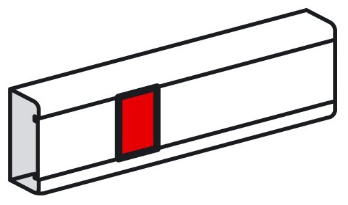 Legrand 638001 Накладка на стык крышки - для кабель-каналов Metra 85х50, 100х50 и 130х50