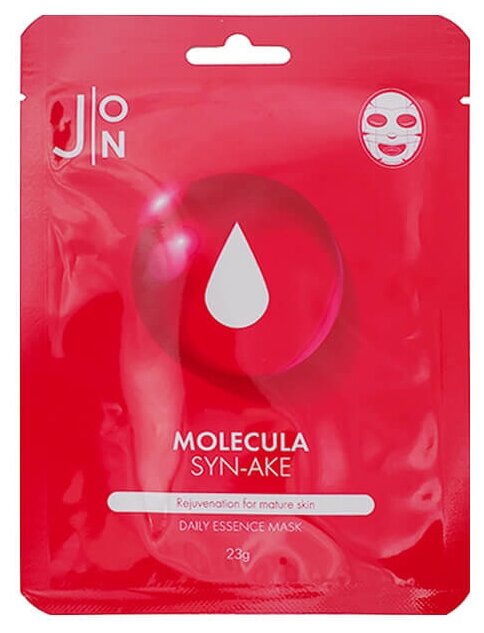 J:ON Molecula Syn-ake Daily Essence Mask Тканевая маска со змеиным пептидом, 23 г, 23 мл