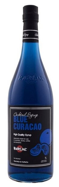 Сироп Barline Блю Кюрасао (Blue Curacao) 1 л, стеклянная бутылка