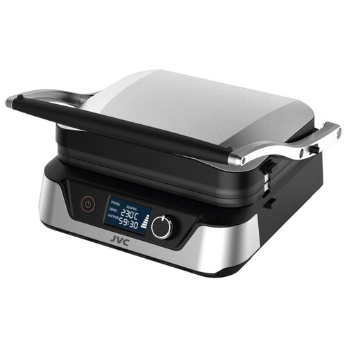 Электрогриль JVC JK-GR305 2200ВТ LCD мрамор антипригар серебрчер 1381300₽