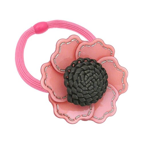 Резинка для волос с декоративным элементом Magie Accessories Цветок (голубой) 1шт