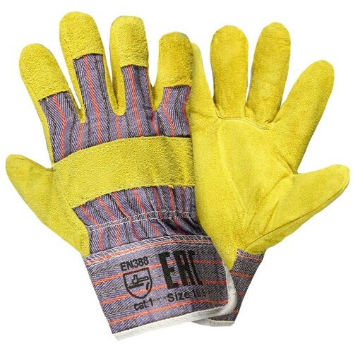 Перчатки рабочие спилок XL зимние комбинированные рабочие защитные спилковые перчатки gward размер 11 xxl 1 пара