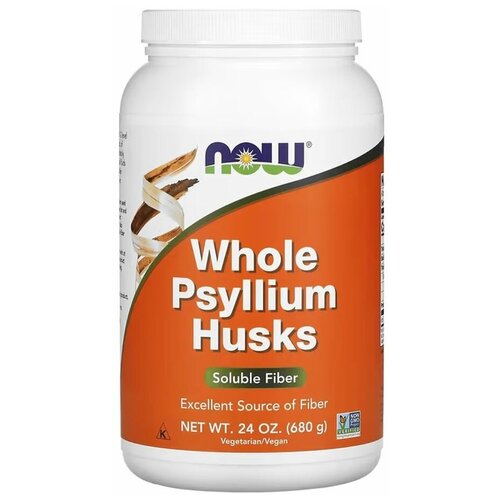 NOW семена подорожника Whole Psyllium Husks, 680 г, нейтральный