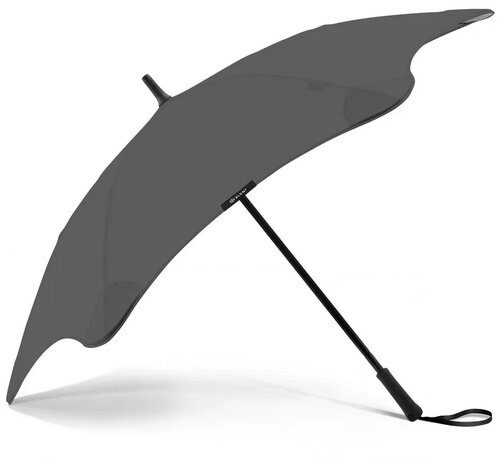 Зонт-трость Blunt, механика, купол 105 см., система «антиветер», серый