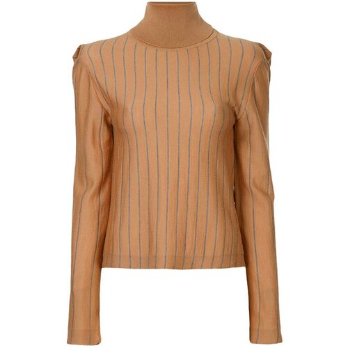 фото Водолазка nehera, шерсть, прилегающий силуэт, размер m, горчичный