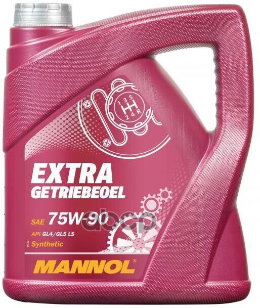 8103 Mannol Extra Getriebeoel 75W90 4 Л. Синтетическое Трансмиссионное Масло 75W-90 MANNOL арт. 1353