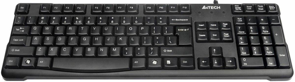 Клавиатура A4 KR-750 черный USB