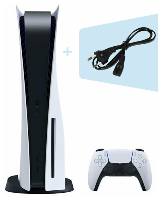 Игровая консоль PlayStation 5 + Кабель питания (евровилка), CFI-1100A