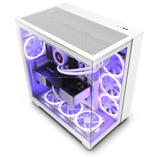 Компьютерный корпус NZXT H9 Flow Case, white