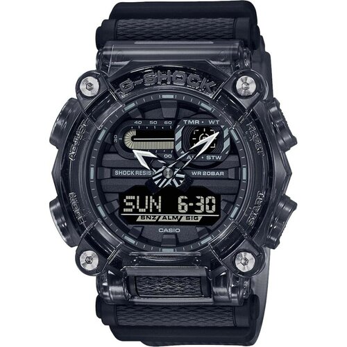 Наручные часы CASIO G-Shock GA-900SKE-8A, серый, черный casio g shock ga 900ske 8a skeleton series
