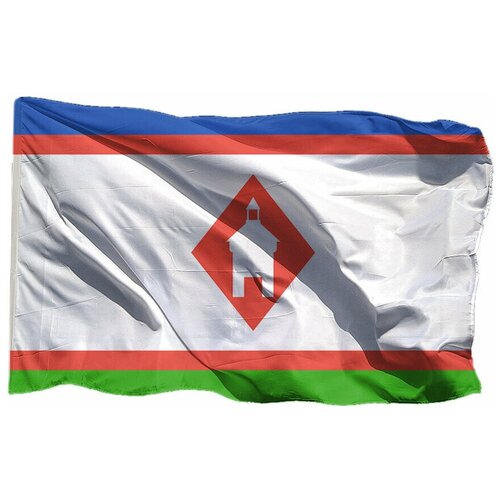 Флаг Якутска на флажной сетке, 70х105 см - для уличного флагштока флаг 37 дшб вдв на флажной сетке 70х105 см для уличного флагштока