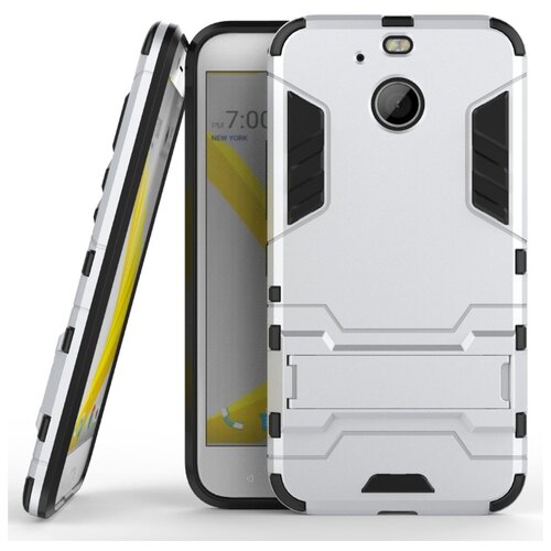 фото Чехол mypads для htc desire 10 lifestylle противоударный усиленный ударопрочный серебристый